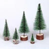 5 Inch Frosted Green Village Tree 6 Per Set -Winter Decor Hub b811812