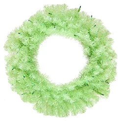 24 Inch Chartruese Wreath 50 Green Lights
