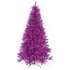 4 Foot Purple Artificial Halloween Tree 150 DuraLit Incandescent Purple Mini Lights -Winter Decor Hub b982041