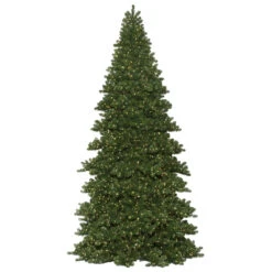 18 Foot Oregon Fir Frame Artificial Commercial Christmas Tree 9900 DuraLit LED M5 Italian Warm White Mini Lights