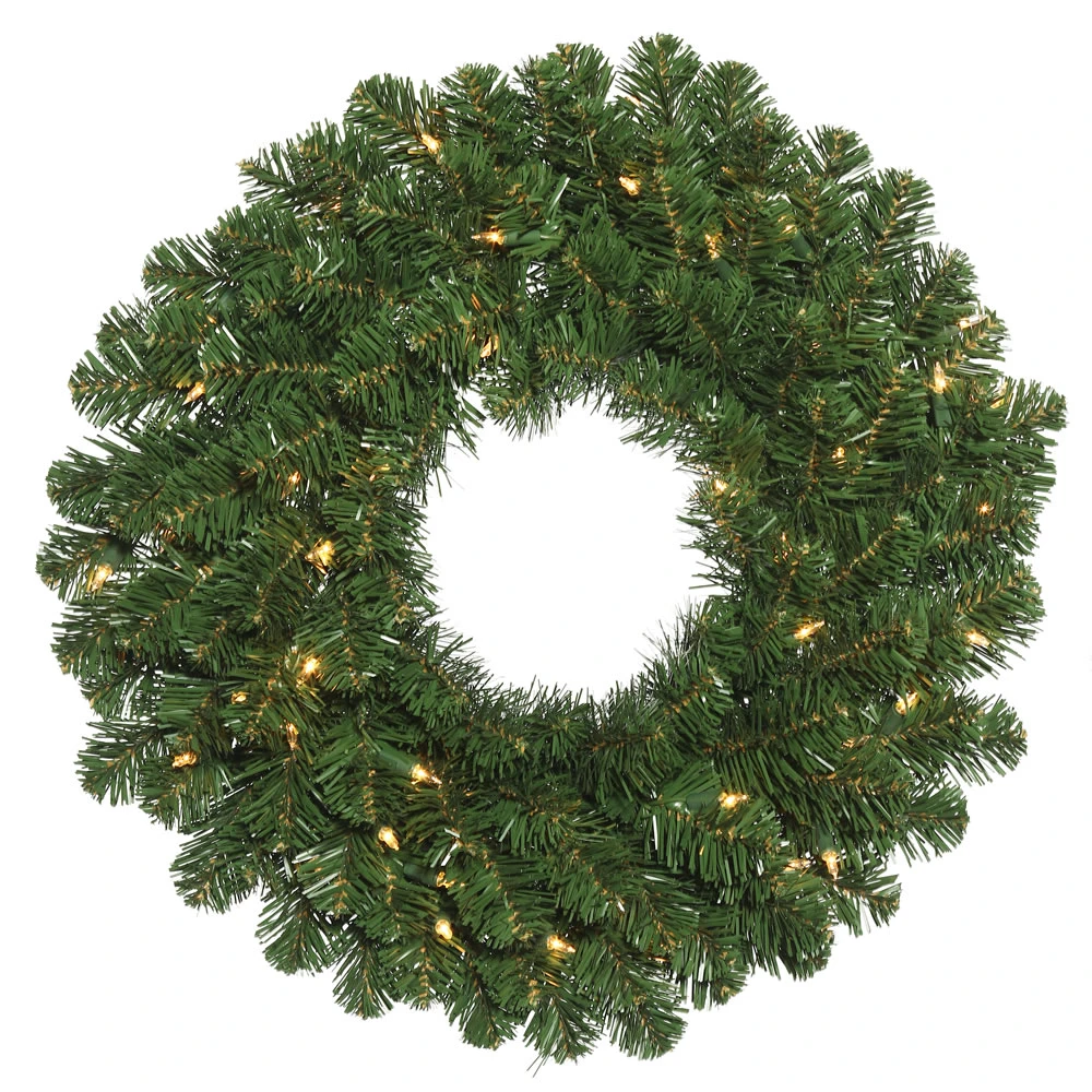 7 Foot Oregon Fir Artificial Christmas Wreath 800 DuraLit Incandescent Clear Mini Lights 3 7 Foot Oregon Fir Artificial Christmas Wreath 800 DuraLit Incandescent Clear Mini Lights
