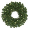 7 Foot Oregon Fir Artificial Christmas Wreath 800 LED 5MM Wide Angle Polka Dot Warm White Mini Lights -Winter Decor Hub c164685led