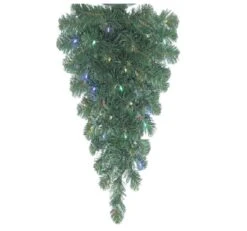 36 Inch Oregon Fir Artificial Christmas Teardrop With 50 Multi Color LED 5MM Single Mold Wide Angle Polka Dot Lights