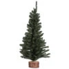 12 Inch Mini Pine Artificial Christmas Village Tree Wood Base Unlit 1 12 Inch Mini Pine Artificial Christmas Village Tree Wood Base Unlit -Winter Decor Hub c804012