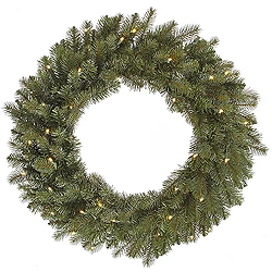 30 Inch Colorado Spruce Wreath 40 LED Warm White Lights 3 30 Inch Colorado Spruce Wreath 40 LED Warm White Lights