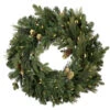 30 Inch Emerald Mixed Fir Artificial Christmas Wreath Dura-Lit LED Warm White Mini Lights 2 30 Inch Emerald Mixed Fir Artificial Christmas Wreath Dura-Lit LED Warm White Mini Lights -Winter Decor Hub dt210631led 1