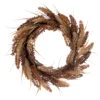20 Inch Brown Ivory Corn Artificial Christmas Wreath Unlit -Winter Decor Hub ef214520