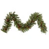 9 Foot Cibola Mixed Berry Garland 100 LED Warm White Lights -Winter Decor Hub g118715led