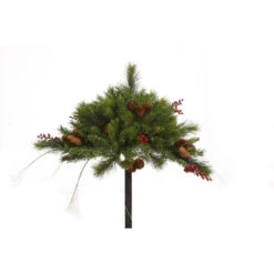 36 Inch Mixed Berry And Cone Artificial Christmas Plant Unlit