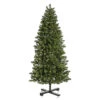 7.5 Foot Slim Grand Teton Artificial Christmas Tree 650 LED Warm White Lights