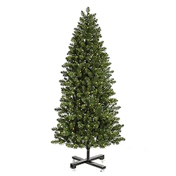 7.5 Foot Slim Grand Teton Artificial Christmas Tree 650 LED Warm White Lights 3 7.5 Foot Slim Grand Teton Artificial Christmas Tree 650 LED Warm White Lights