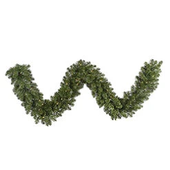 9 Foot Grand Teton Garland 100 LED Warm White Lights