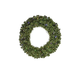 30 Inch Grand Teton Wreath 50 LED Multi Lights 3 30 Inch Grand Teton Wreath 50 LED Multi Lights