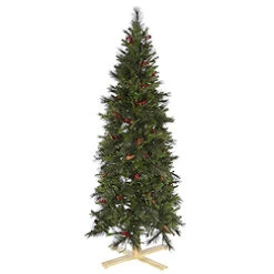 6 Foot Slim Devonshire Mixed Artificial Christmas Tree Unlit