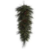 36 Inch Ponderosa Berry Artificial Christmas Teardrop With 50 Clear Lights -Winter Decor Hub g147508