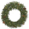 30 Inch Savannah Mixed Wreath 50 DuraLit Clear Lights
