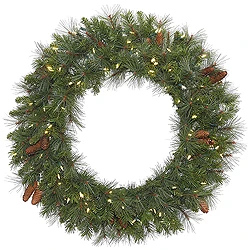 36 Inch Savannah Mixed Wreath 100 DuraLit Clear Lights 3 36 Inch Savannah Mixed Wreath 100 DuraLit Clear Lights