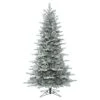 7.5 Foot Frosted Eastern Fraser Fir Artificial Christmas Tree Unlit 1 7.5 Foot Frosted Eastern Fraser Fir Artificial Christmas Tree Unlit -Winter Decor Hub g160875