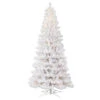 12 Foot White Slim Artificial Christmas Tree 11000 Low Voltage 3MM LED Warm White Lights -Winter Decor Hub g182691led