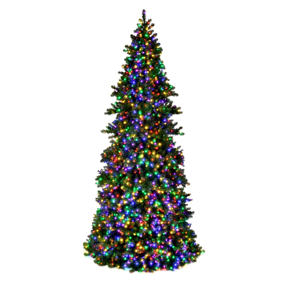 14 Foot Slim Grand Teton Frame Artificial Commercial Christmas Tree 4200 LED 5MM Wide Angle Multi Color Lights 3 14 Foot Slim Grand Teton Frame Artificial Commercial Christmas Tree 4200 LED 5MM Wide Angle Multi Color Lights