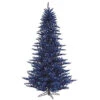 5.5 Foot Dark Blue Artificial Christmas Tree 400 Blue Lights -Winter Decor Hub k120656