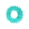 48 Inch Aqua Fir Wreath 150 Aqua Lights -Winter Decor Hub k121049