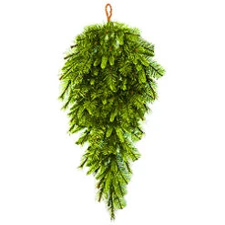 36 Inch Lime Fir Artificial Christmas Teardrop 50 Lime Lights