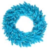 48 Inch Sky Blue Wreath 150 Blue Lights -Winter Decor Hub k124348