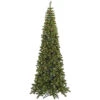 7.5 Foot Pencil Pine Artificial Christmas Tree 400 LED Color Change Lights
