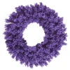 36 Inch Flocked Purple Fir Wreath