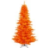 7.5 Foot Orange Fir Artificial Halloween Tree Unlit 2 7.5 Foot Orange Fir Artificial Halloween Tree Unlit -Winter Decor Hub k162375
