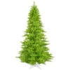 5.5 Foot Lime Fir Artificial Halloween Tree 400 DuraLit LED M5 Italian Lime Green Mini Lights -Winter Decor Hub k162656led