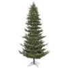 6.5 Foot Carlsbad Fir Artificial Christmas Tree 500 DuraLit LED M5 Italian Multi Color Mini Lights -Winter Decor Hub k172467led