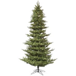 14 Foot Carlsbad Fir Artificial Christmas Tree 2200 DuraLit LED M5 Italian Warm White Mini Lights