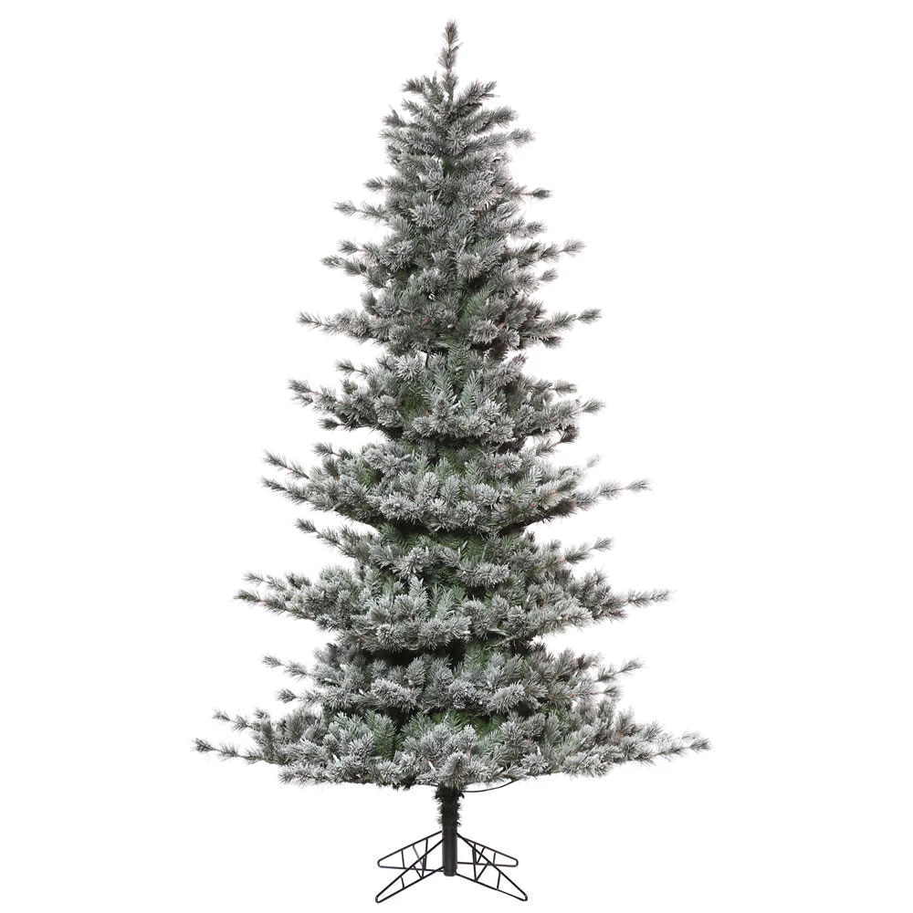 14 Foot Frosted Lacey Fir Artificial Christmas Tree Unlit 3 14 Foot Frosted Lacey Fir Artificial Christmas Tree Unlit