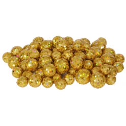 Gold Glitter Sequin Styrofoam Ball Assorted Sizes