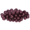 Mauve Glitter Sequin Styrofoam Ball Assorted Sizes -Winter Decor Hub l132220