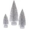 9 Inch Silver Oval Tree 3 Per Set 2 9 Inch Silver Oval Tree 3 Per Set -Winter Decor Hub l137407