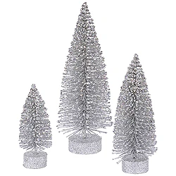 9 Inch Silver Oval Tree 3 Per Set 3 9 Inch Silver Oval Tree 3 Per Set