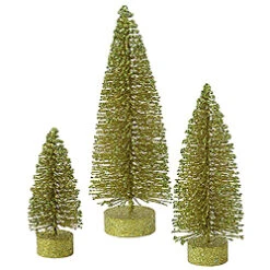 9 Inch Olive Oval Tree 3 Per Set