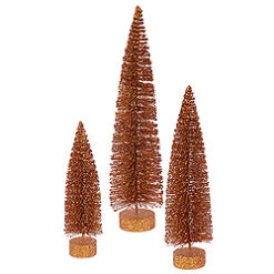 20 Inch Copper Oval Tree 3 Per Set