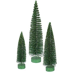 20 Inch Emerald Oval Tree 3 Per Set