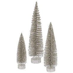 20 Inch Champagne Oval Tree 3 Per Set