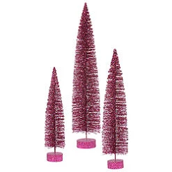 36 Inch Dark Mauve Oval Tree 3 Per Set