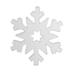 12 Inch White Glitter Snowflake Christmas Ornament