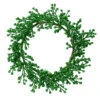 33 Inch Green Glitter Berry Artificial Mardi Gras Wreath Unlit -Winter Decor Hub l180704