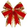 30 Inch Red Structured Bow Gold Trim -Winter Decor Hub l696530