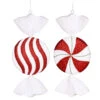 13 Inch Peppermint Red White Green Candy Christmas Ornament -Winter Decor Hub m110920