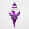 10 Inch Candy Purple Snow Jewel Finial Ornament