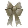 24 Inch Champagne Sequin Bow Ornament -Winter Decor Hub m136538